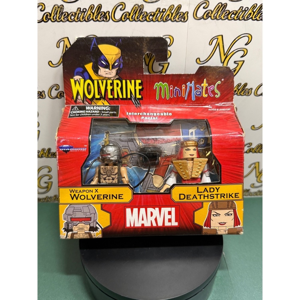 Marvel Minimates Weapon X Wolverine and Lady Deathstrike Action Figure